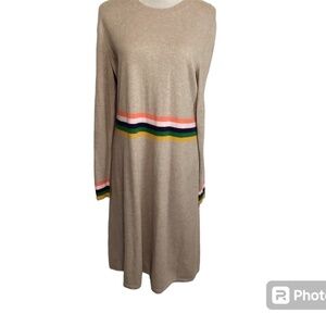 Boden sweater dress SZ 14 wool & cashmere blend business office causal #0431/E